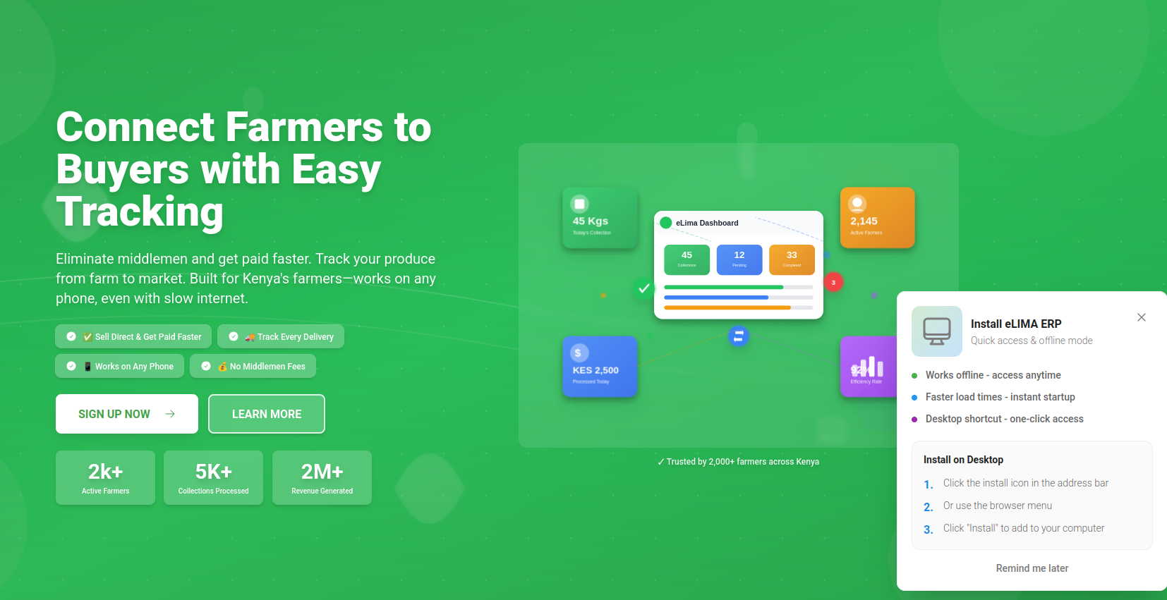 eLIMA ERP System — project screenshot