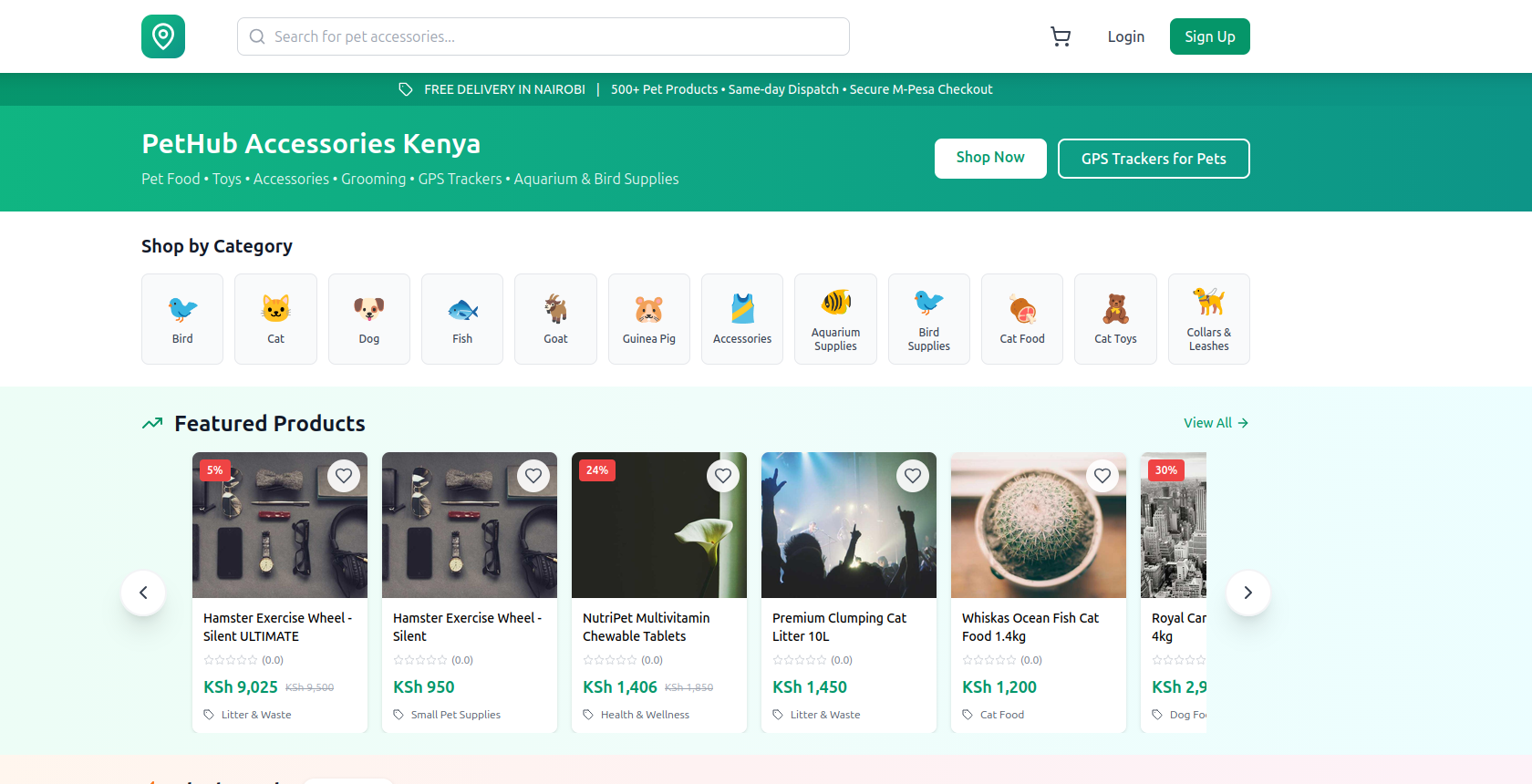 PetGPS Hub - E-commerce Platform — project screenshot