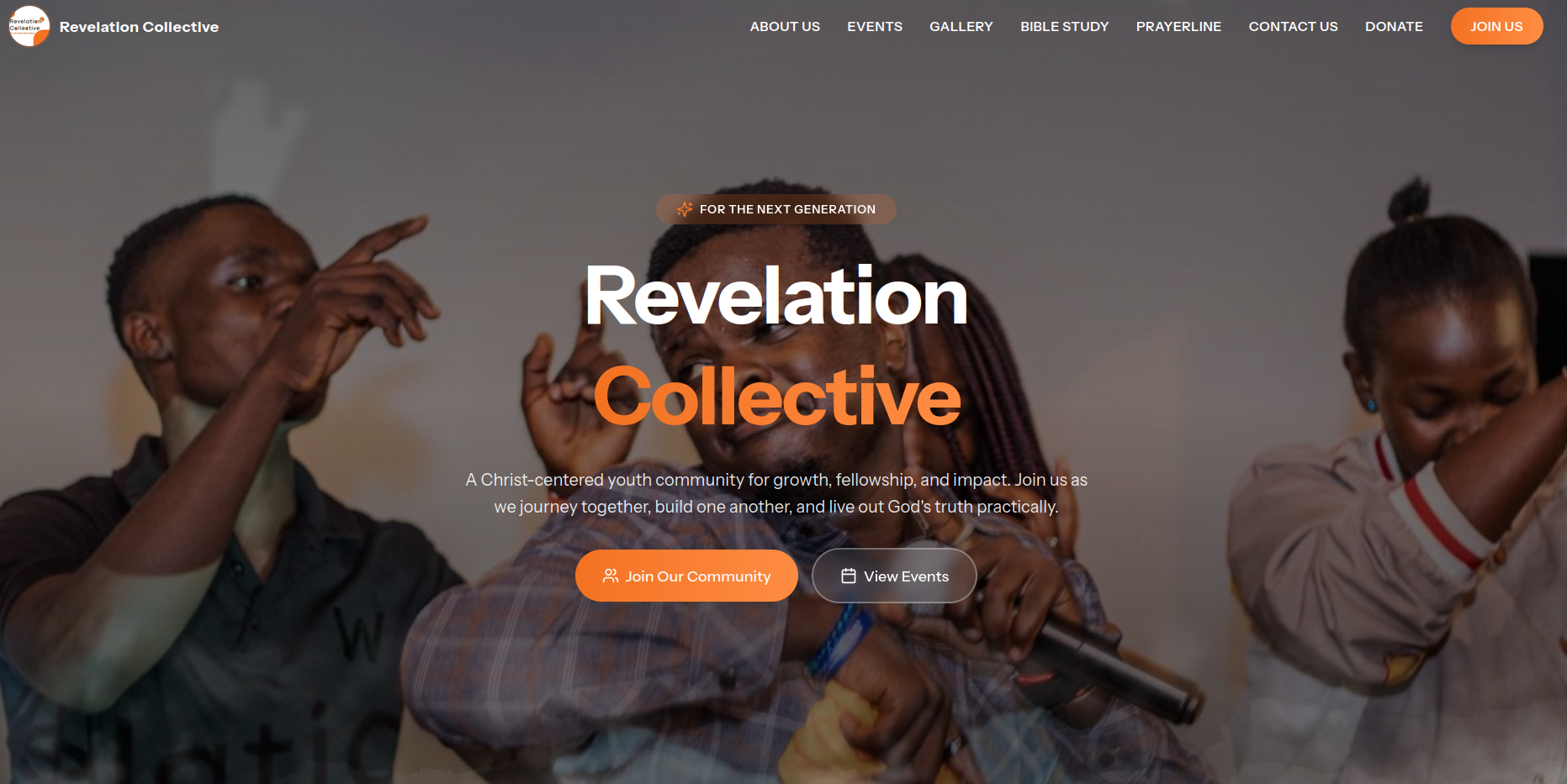 Revelation Collective Community Site — project screenshot